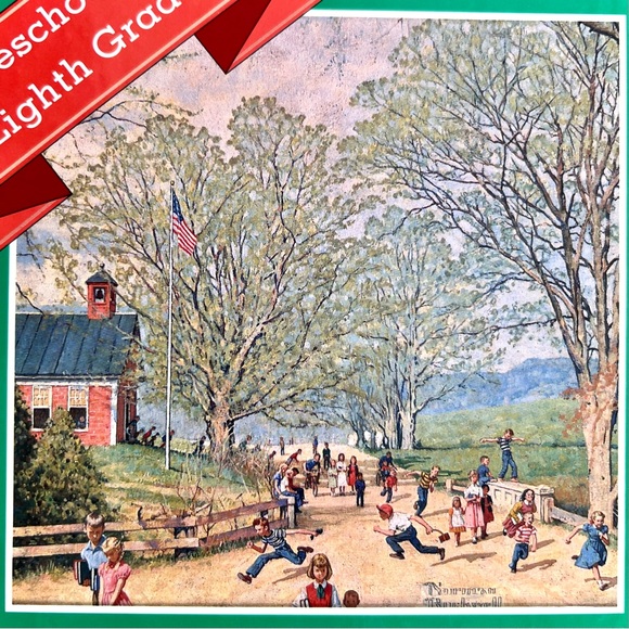 NEW Norman Rockwell My School Days Keepsake Album Preschool to Grade 8 Art Book - Picture 15 of 16